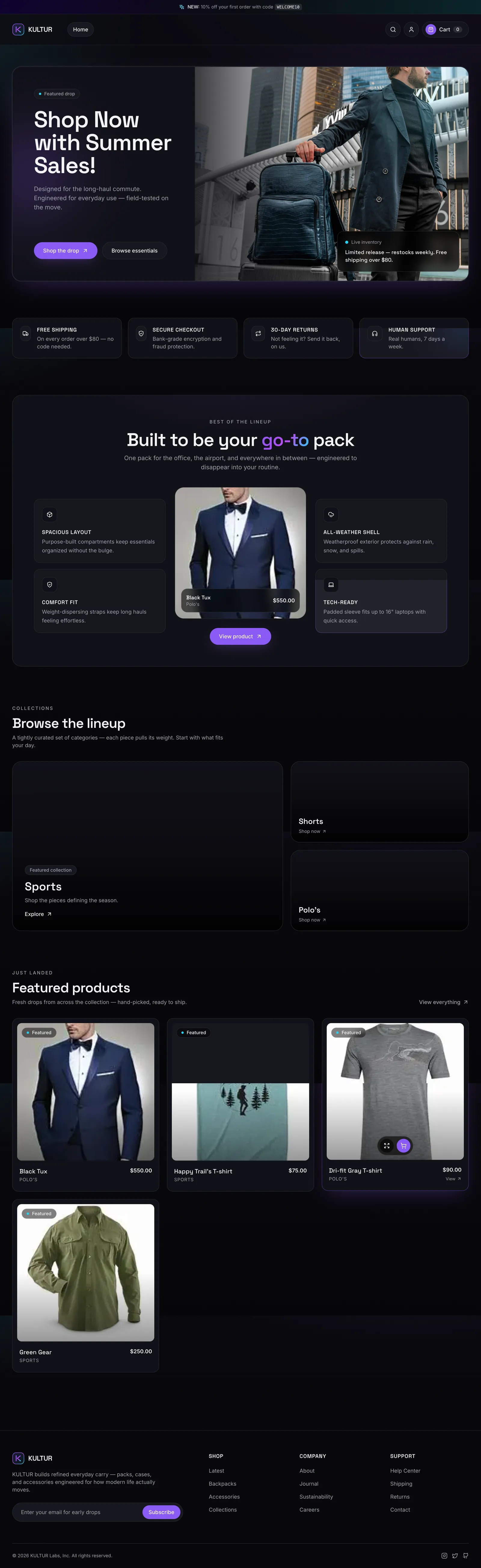Ecommerce — Shop everything you need, hassle-free.