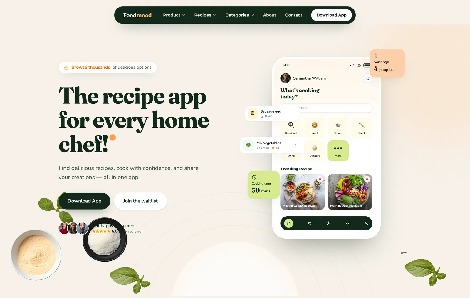 Foodmood — Choose your favourite food recipes with Foodmood.
